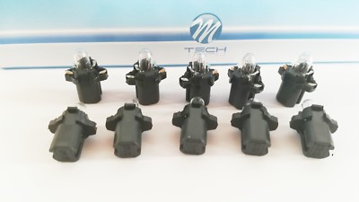 40 Stück M-Tech Bax 12V 1,2W B8.3d Kunststoff Sockellampe schwarz     M55h