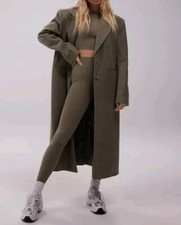 Na-kd X Josefine Hj Women’s 38/us Medium Beige Straight Blazer Wool Coat New