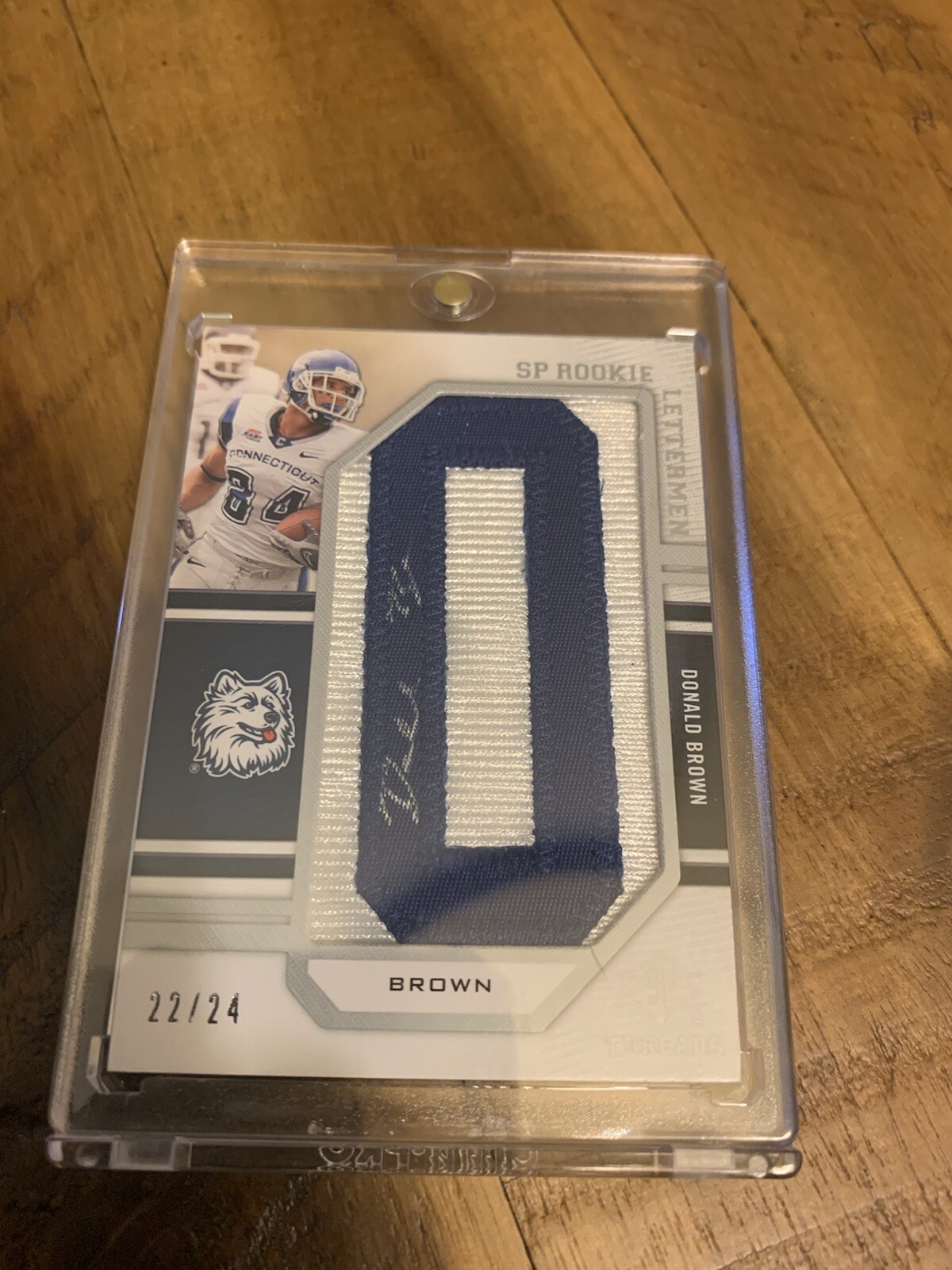 2009 SP Threads Rookie Lettermen Autograph Donald Brown #245 AU RC /24