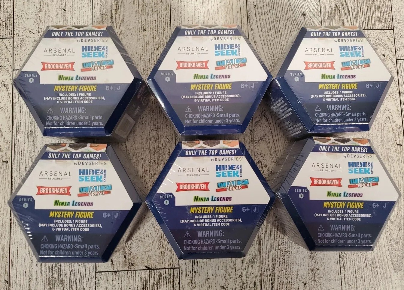 Ninja Legends Hide Seek Mystery Figures Series 1 Sealed Lot 6 with Code-image