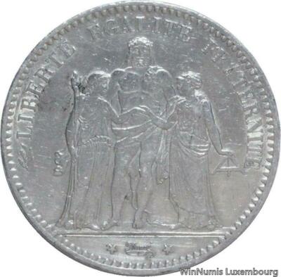 5 Francs Hercule 1875 A - Empire des Monnaies