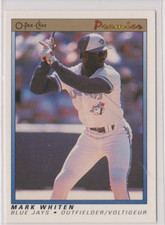 Mark Whiten Blue Jays Outfield 1991 O-Pee-Chee Premier Card # 127 Near Mint