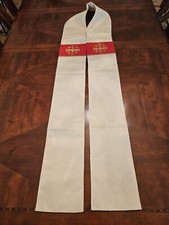 Catholic Clergy Vestmens Priest Bishop White Stole
