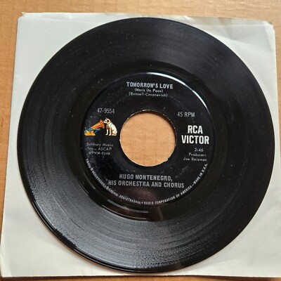 HUGO MONTENEGRO Tomorrow's Love/Hang Em High 45 7'' Record Vinyl Records