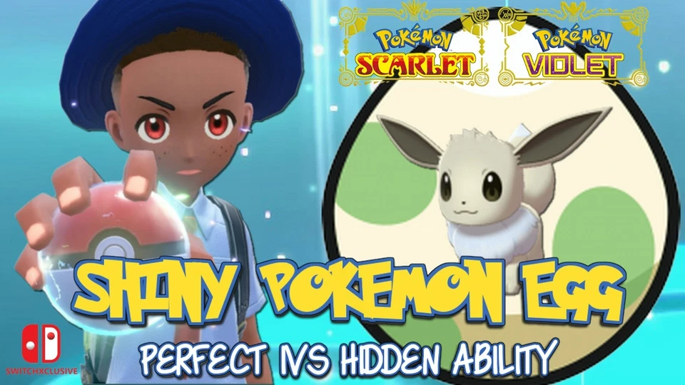 POKÉMON ✨ SHINY EEVEE 6IVS POKEMON EGG - POKEMON SCARLET & VIOLET✨✅FAST TRADE💯