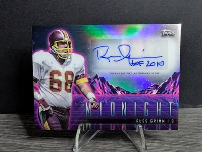2024 Topps Midnight Football Russ Grimm Horizon Signatures HZS-RG **READ**