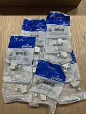 Leviton White Quickport RCA Jack Gold Video W...
