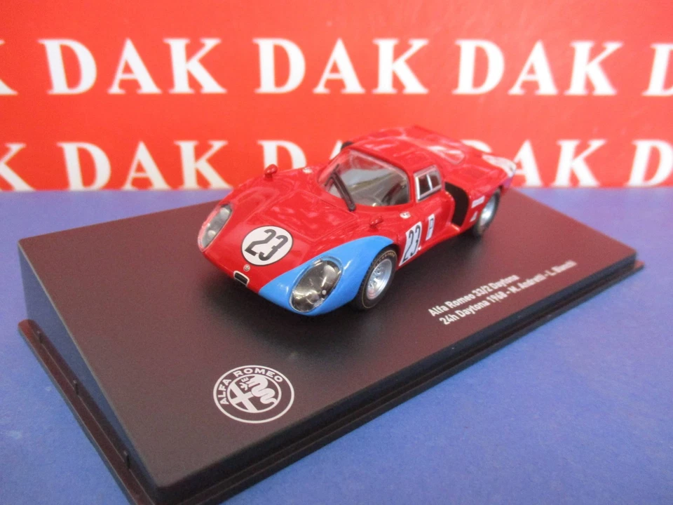 Die cast 1/43 Modellino Auto Alfa Romeo 33/2 Daytona 24H Daytona 1968 M.Andretti - Immagine 2 di 4