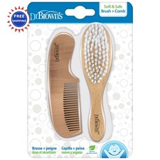 Baby Brush and Comb Set Dr. Brown s Soft Safe Browns infant toddler newborn