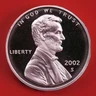 2002-S Red Deep Cameo Proof Lincoln Memorial Cent Penny FAST SHIPPING