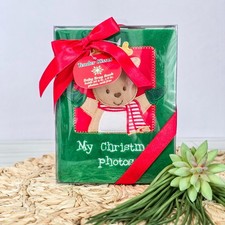    Tender Kisses Baby Brag Book My Christmas Photos Reindeer Plush Album NOS