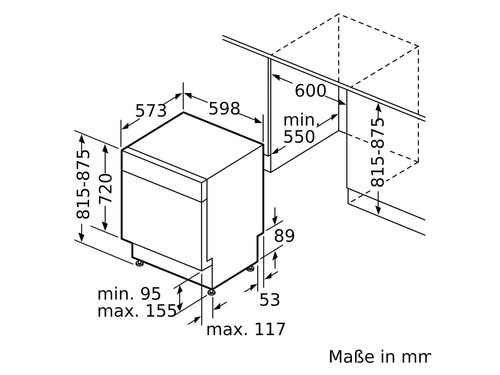 Bosch SMP4ECS71S Unterbau-Geschirrspüler Gebürsteter Stahl - Bild 10 von 11