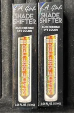 x2 L.A. GIRL Shade Shifter Duo Chrome Eye Color #GES241 Druzy, .05 fl oz / 1.5ml