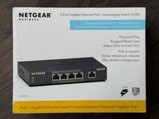 NETGEAR GS305Pv2 5-Port Gigabit Ethernet PoE Unmanaged Switch   63W