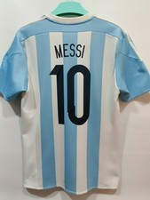 ⚽Original ARGENTINA 🇦🇷 2015-2016 Home Soccer Jersey ⚽Size M ⚽MESSI