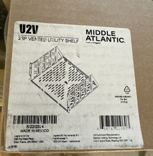 Middle Atlantic U2V 2SP Vented Steel Utility Rack Shelf With Screws-Open Box