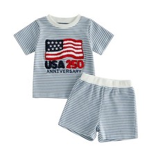 4th of July Baby Boy Outfit Toddler Fourth of July Clothes USA American Flag ...