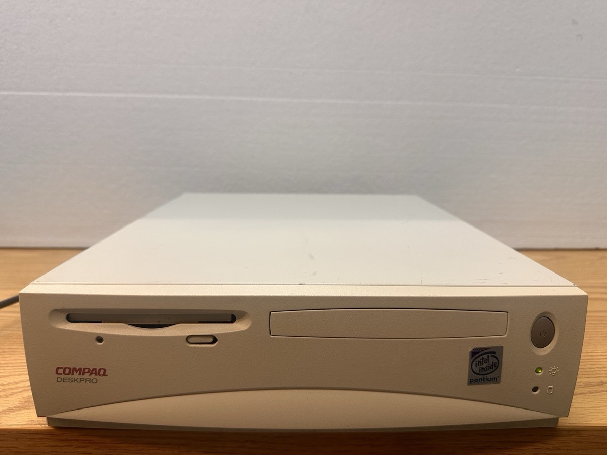 Vintage Retro Compaq Deskpro Pentium Powers On UNTESTED. | eBay