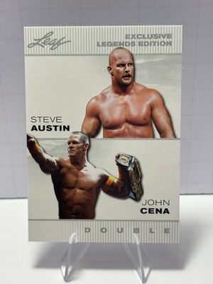 COLD STONE STEVE AUSTIN * JOHN CENA EXCLUSIVE DOUBLE EDITION 2024 WRESTLING CARD