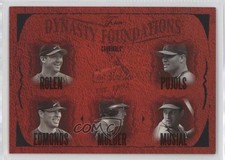 2005 Flair Dynasty Foundations Gold /82 Scott Rolen Albert Pujols #26DF HOF 10lp