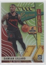 2019 Panini Donruss Optic Express Lane Lime Green Prizm /149 Damian Lillard 0vf5
