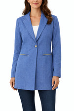 Women s Tailored Blazer Casual Business Long Sleeves Buttoned