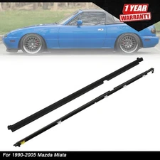 For 1990-2005 Miata L&R Door Glass Window Weatherstrip Seals Set NA01-58-810F