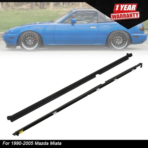 For 1990-2005 Miata L&R Door Glass Window Weatherstrip Seals Set NA01-58-810F - Bild 1 von 11