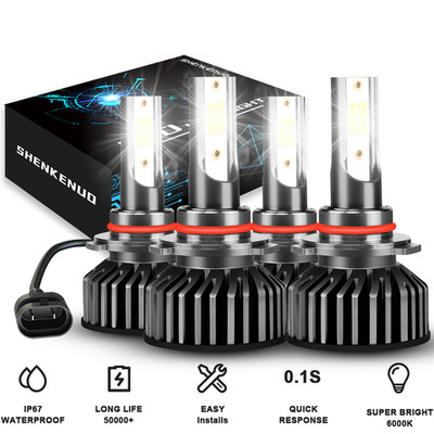 For Chevy Camaro 1998-2001 2002 9005 9006 LED Headlight Hi /Lo Beam Bulbs Kit