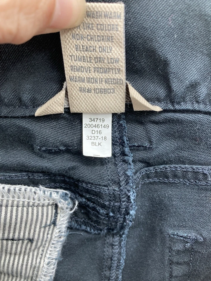 Duluth Trading Cargo Pants Women’s 12x33 Black Curvesetter Waistband Stretch - Image 3 of 4