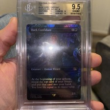MTG Dark Confidant Borderless Foil #334 Final Fantasy Foil BGS 9.5 GEM