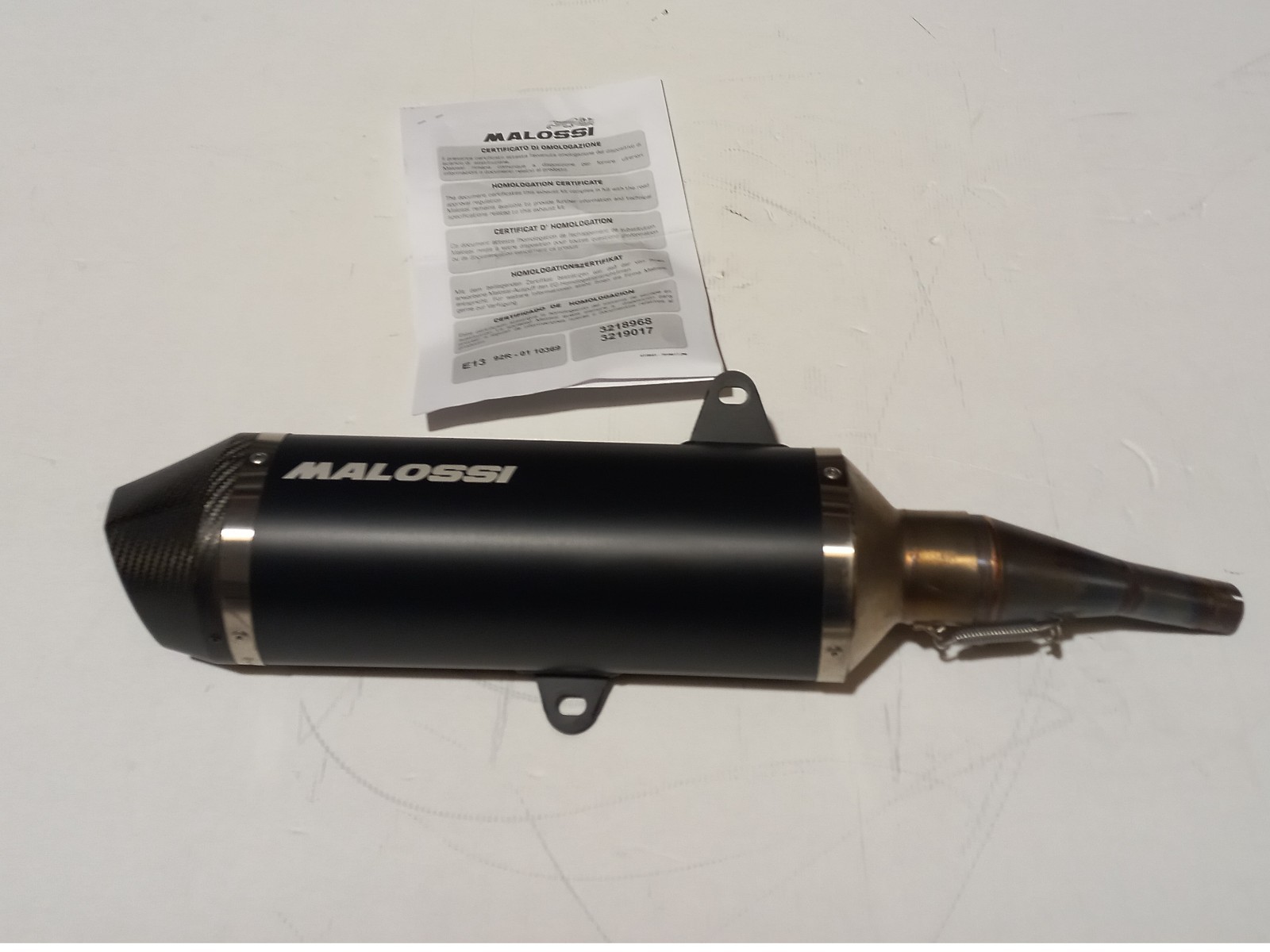 MALOSSI Auspuff Endschalldämpfer Terminal für Honda Forza 350 EU5 2021-2024 schwarz