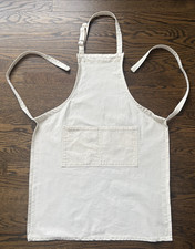 100 Cotton Bib Apron Pockets Adjustable Neck Strap Made in USA Coming Home