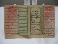1909 J. Langebek Postcard I Shall Undress Promptly In This Window
