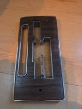 1968 Gto Hurst Dual Gate Chrome Console Top Plate With Wood Used