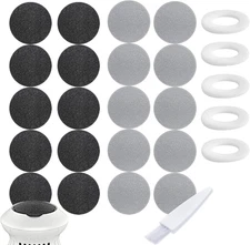 25 Pack Replacement Pads Refills for Pedi Vac Portable Electric Vacuum Callus Re