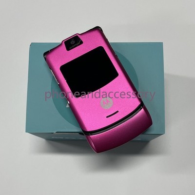 Original Motorola RAZR V3 Unlocked Flip GSM Bluetooth Loudspeaker Mobile Phone