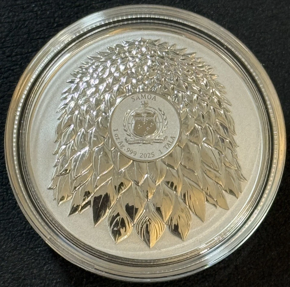 2025 1 Oz .999 Silver $1 Samoa Proof 3D Ultra High Relief American Eagle /900!! - Image 2 of 4