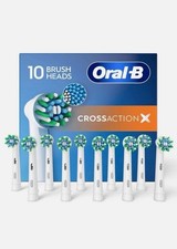 NEW Oral-B CrossAction X Replacement Brush Heads 10 PACK SEALED 