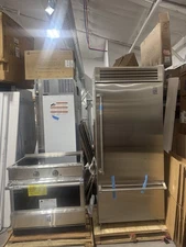 Hestan  36" Builtin Refrigerator Right Hinge and Induction Range KRI36-BK KRBR36