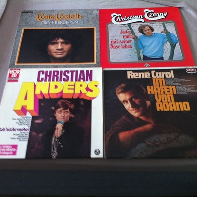4  versch.  LP´s   -   Costa Cordalis + Chr. Czerny +  Chri. Anders + Rene Carol