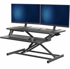 VIVO Black Height Adjustable 32" Standing Desk Monitor Riser LIMITED BRAND NEW! 