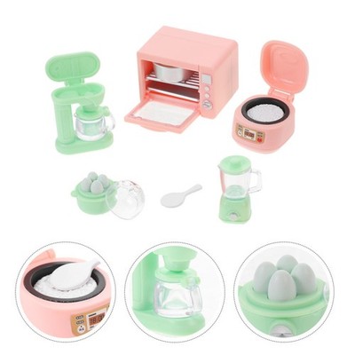 1 Set Durable Mini Kitchen Appliance Props Doll House Accessories for Kids