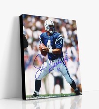 Football Autograph Canvas - Jim Harbaugh - Captain Comeback