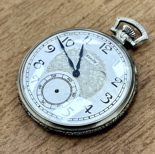 Antique Elgin  pocket watch NOT RUNNING sold AS IS.