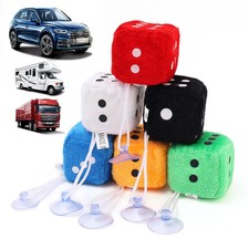 Pl&uuml;sch W&uuml;rfel Anh&auml;nger Auto Dekoration Geschenk Sucker Ornaments