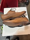 J75 Men's Size 10 Brown Leather Lace-Up Derby Dress Shoes Almond Toe Solid — photo 3