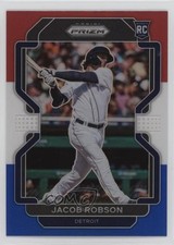 2022 Panini Prizm Red White & Blue Prizm Jacob Robson #60 1e19