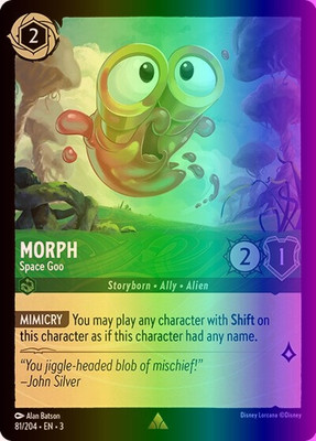 Lorcana Morph - Space Goo (81/228) Into the Inklands NM FOIL