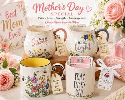 Mother s Day Mug Choice Faith Floral Gift Coffee Cup Mom Ceramic New